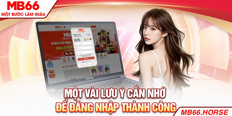 Một vài lưu ý cần nhớ để đăng nhập thành công
